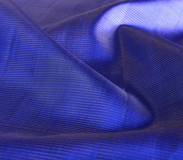 silk yardage in blue with vaira oosi