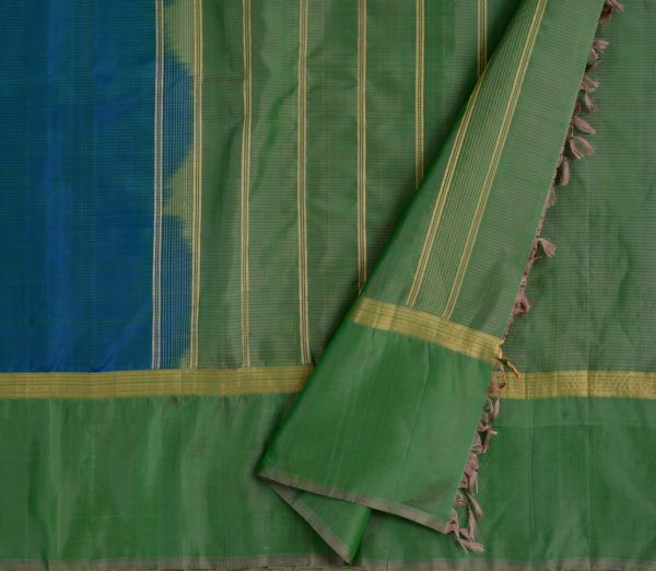 simple-kanjivaram-soft-silk-saree-weavemaya-bangalore-India-Maya-peacock-blue-1202011-3