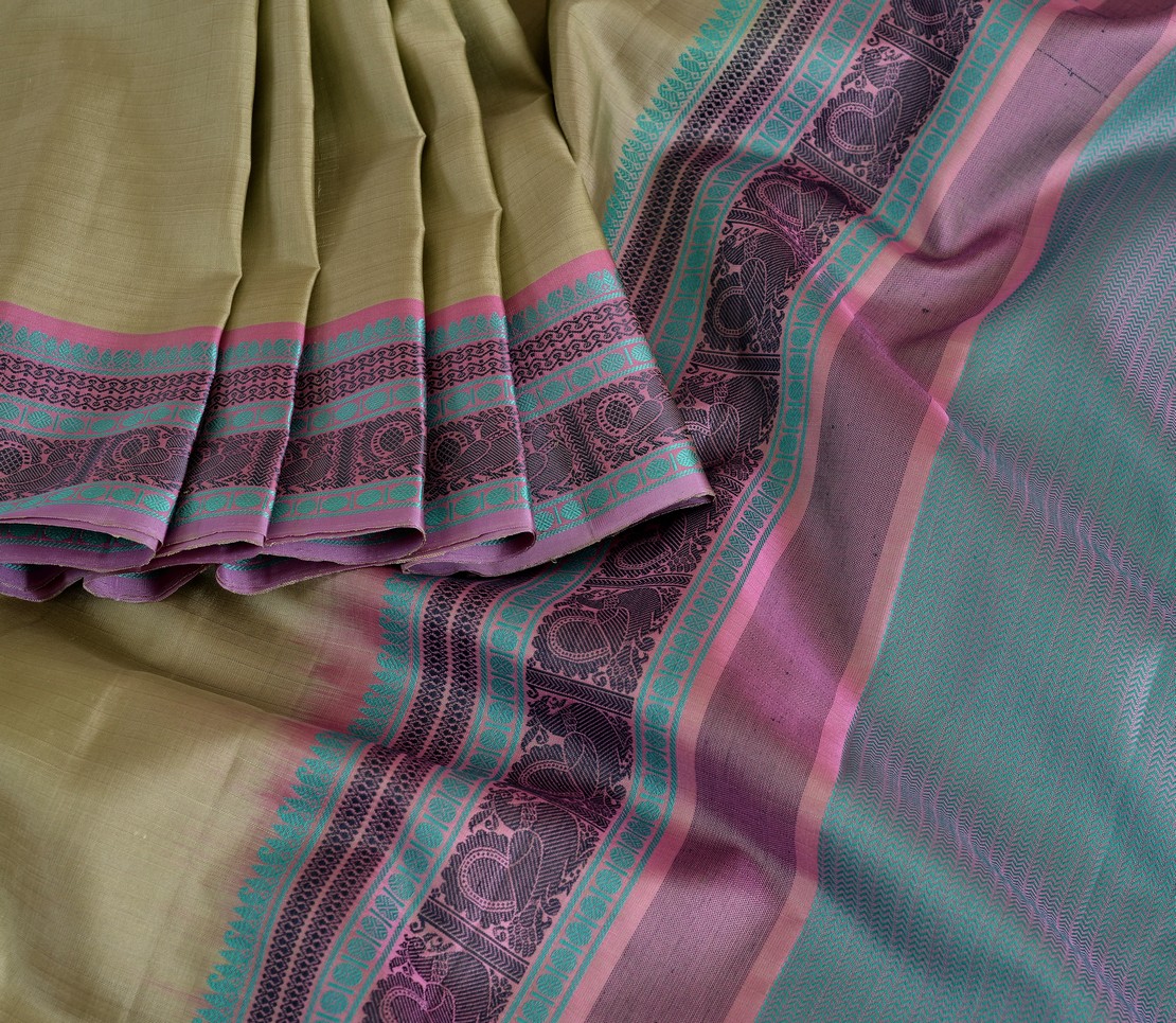 Elegant Kanjivaram mrudula threadwork jacquard blouse weavemaya Bangalore India Maya pale green 4572103 4