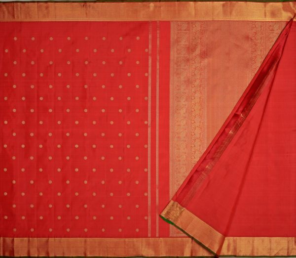 Elegant Kanjivaram Kanya Bridal Butta Rich pallu weavemaya Bangalore India Maya Red 4532205 2