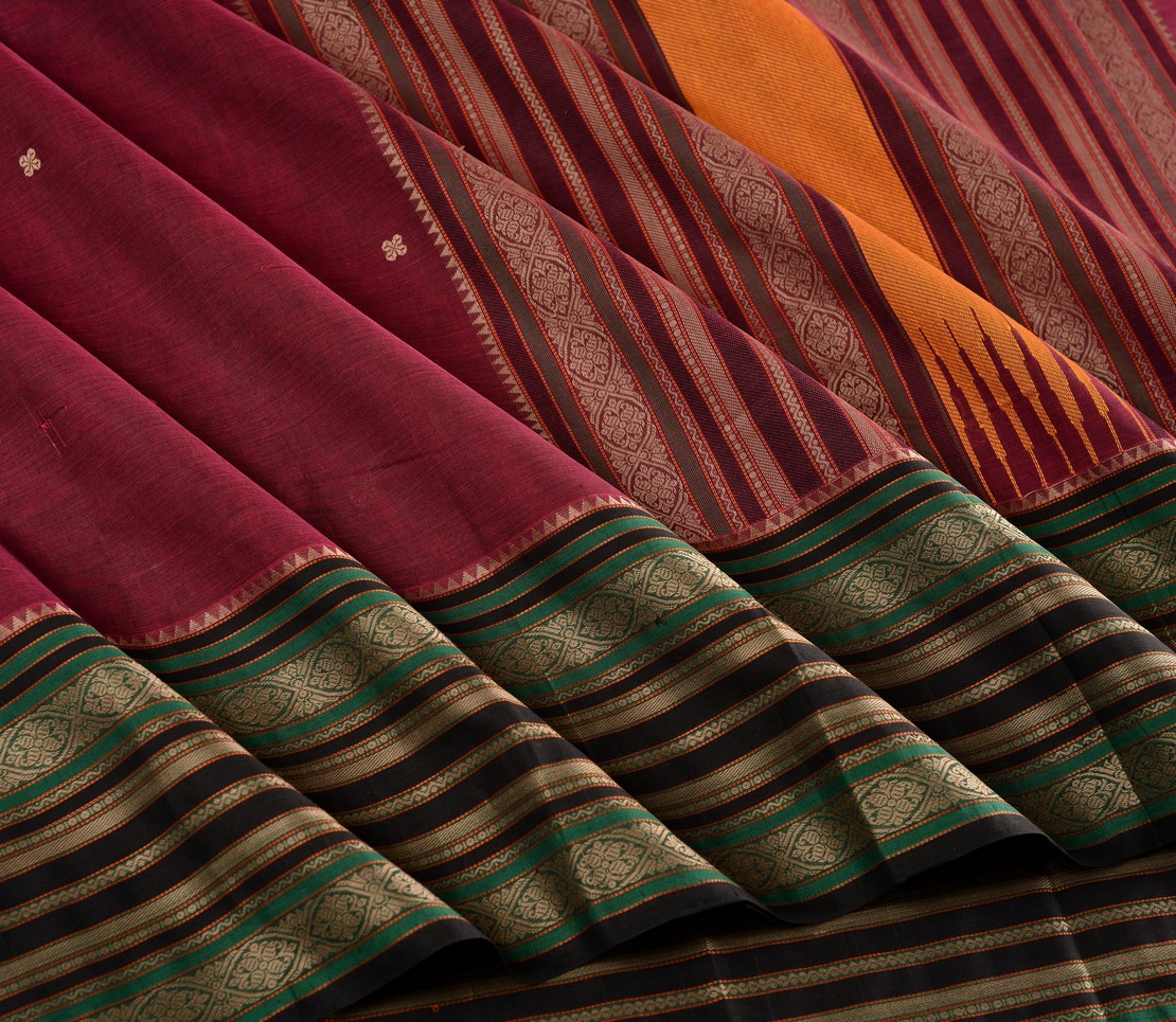 Elegant Kanchi cotton Parutti Butta Weavemaya Bangalore India Maya Purple 76821055 4