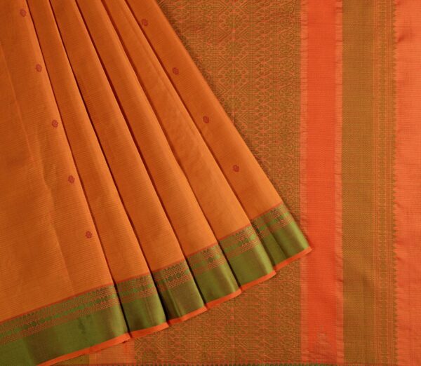 Elegant Kanjivaram Mrudula Threadwork Butta Weavemaya Bangalore India Maya Mustard 5582201 3
