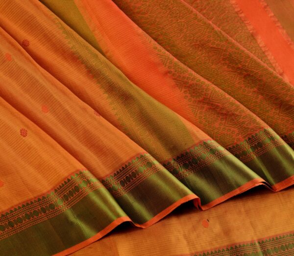 Elegant Kanjivaram Mrudula Threadwork Butta Weavemaya Bangalore India Maya Mustard 5582201 4