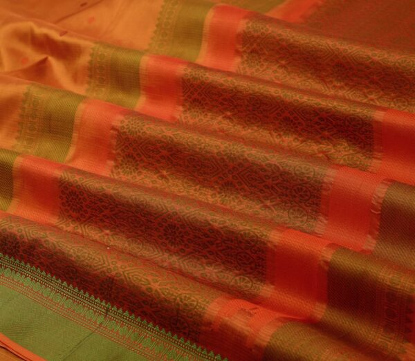 Elegant Kanjivaram Mrudula Threadwork Butta Weavemaya Bangalore India Maya Mustard 5582201 5