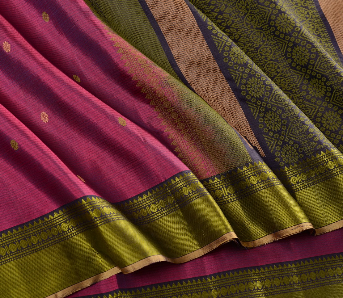Elegant Kanjivaram Mrudula Threadwork Butta Weavemaya Bangalore India Maya Purple 5582202 4