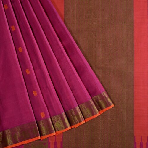 Elegant Kanjivaram Mrudula Threadwork Butta Weavemaya Bangalore India Maya Purple 5582214 3