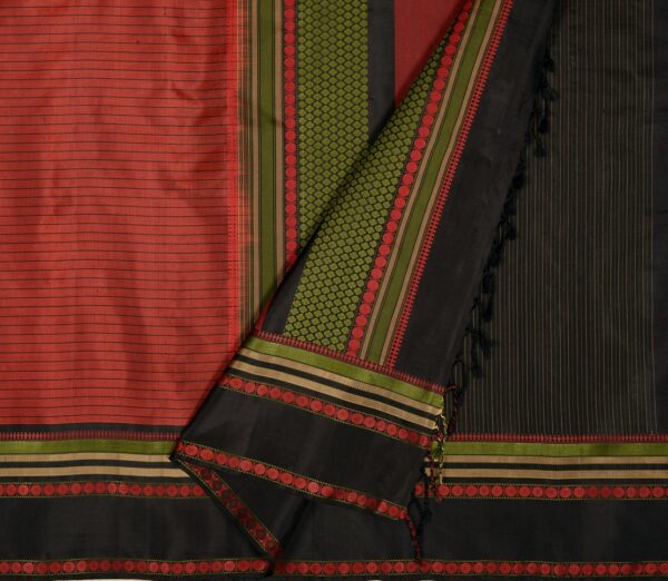 Elegant Kanjivaram Mrudula Threadwork Lines Weavemaya Bangalore India Maya Maroon 5582209 2