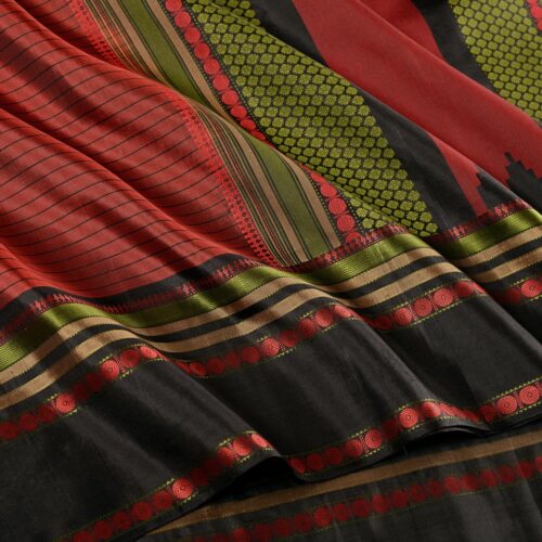 Elegant Kanjivaram Mrudula Threadwork Lines Weavemaya Bangalore India Maya Maroon 5582209 4