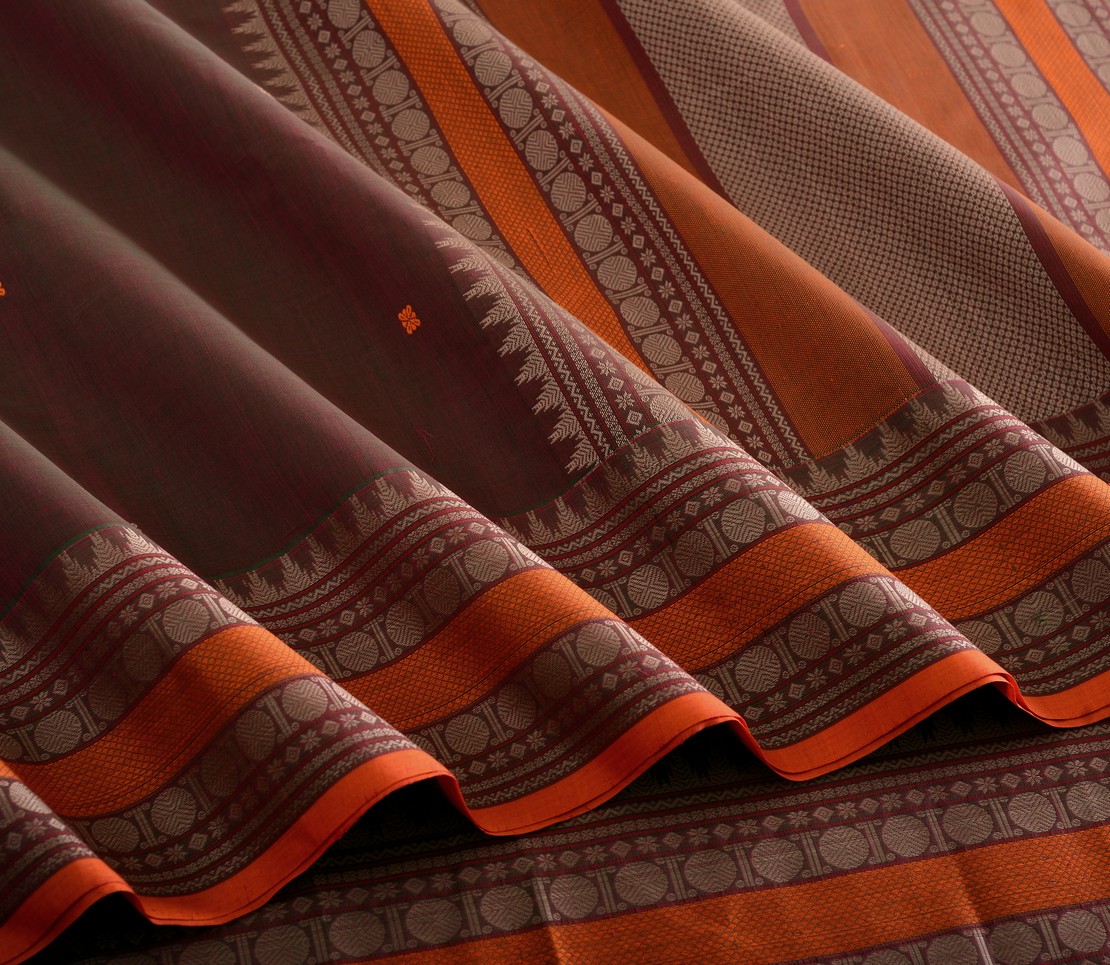 Elegant Kanchi Cotton Parutti Butta Weavemaya Bangalore India Maya Manthuzir 8122041 3