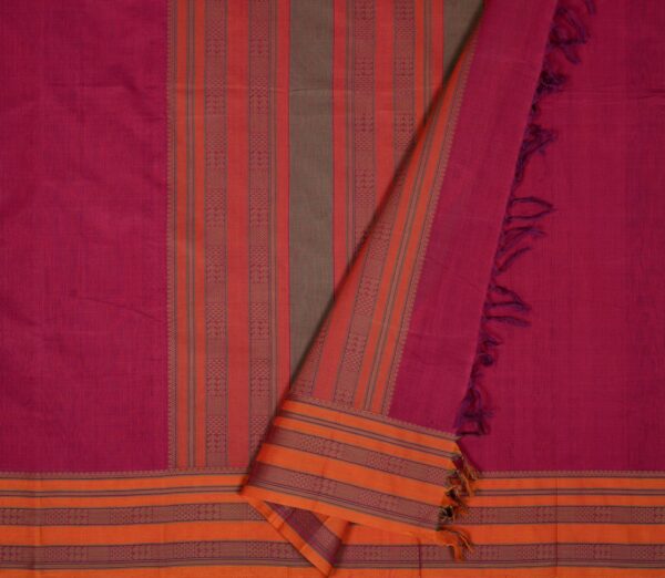 Elegant Kanchi Cotton Parutti Weavemaya Bangalore India Maya Magenta 8122037 2