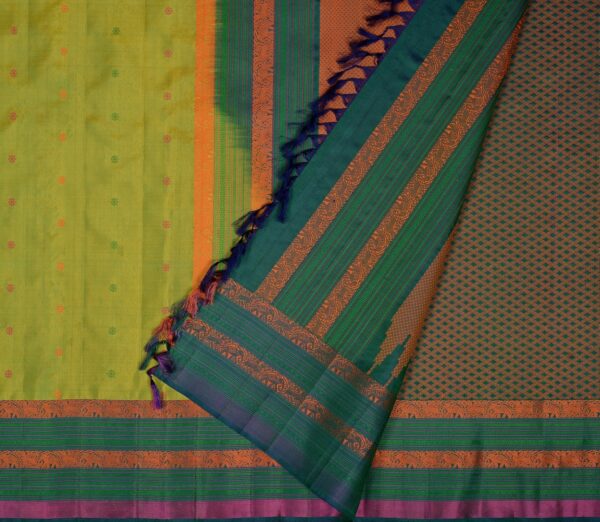 Elegant Kanjivaram Mrudula Butta Jacquard Blouse Weavemaya Bangalore India Maya Green 7922020 2
