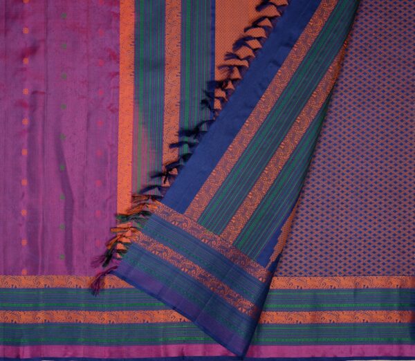 Elegant Kanjivaram Mrudula Butta Jacquard Blouse Weavemaya Bangalore India Maya Purple 7922019 2