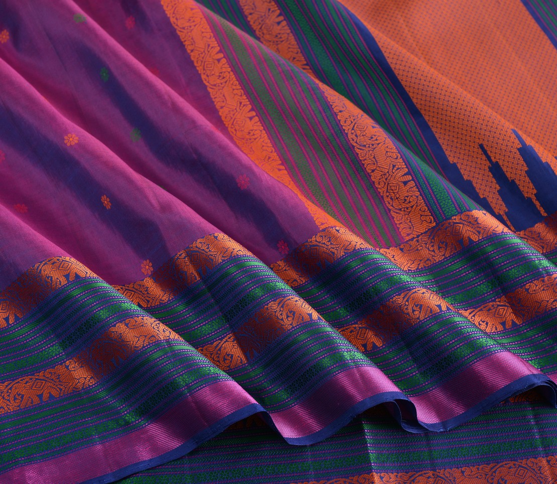 Elegant Kanjivaram Mrudula Butta Jacquard Blouse Weavemaya Bangalore India Maya Purple 7922019 4