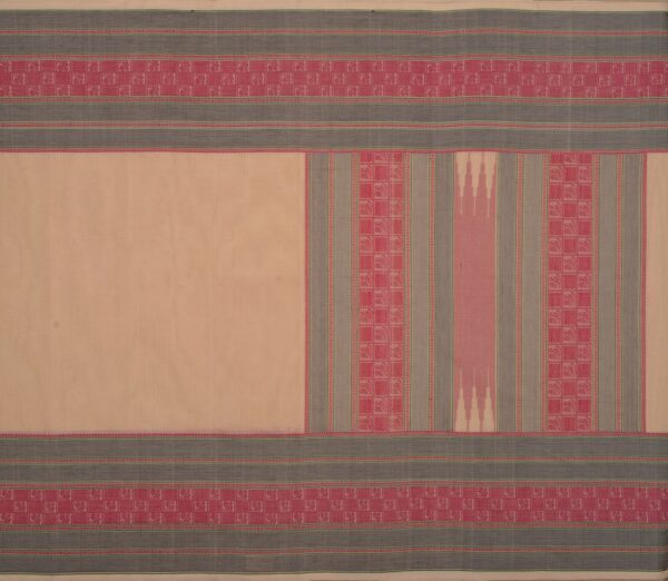 Elegant Kanchi Cotton Parutti Mubbhagam Threadwork Weavemaya Bangalore India Maya Offwhite 8122020 1