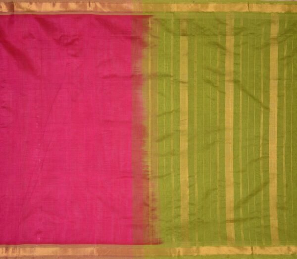 Elegant Kanchi Silkcotton Mishratantu Bavinchi Border Weavemaya Bangalore India Maya Rani Pink 4802315 1