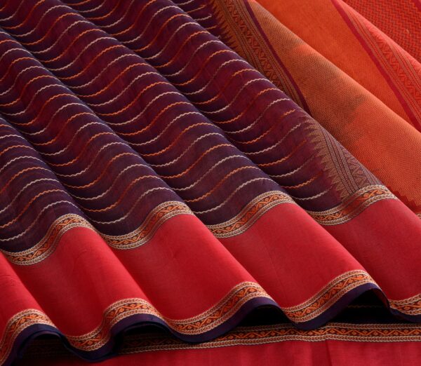 Elegant Kanchi Silkcotton Mishratantu Threadwork Veldhari Mishratantu Weavemaya Bangalore India Maya Arakku 6252393 3
