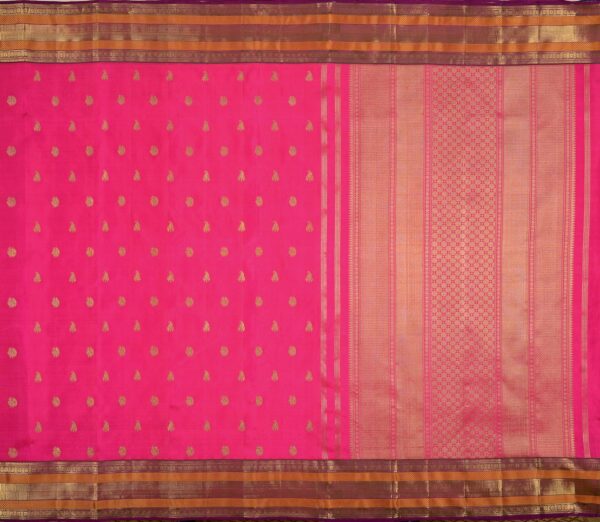 Elegant Kanjivaram Kanya Butta Rich Pallu Weavemaya Bangalore India Maya Rani Pink 1622002 1