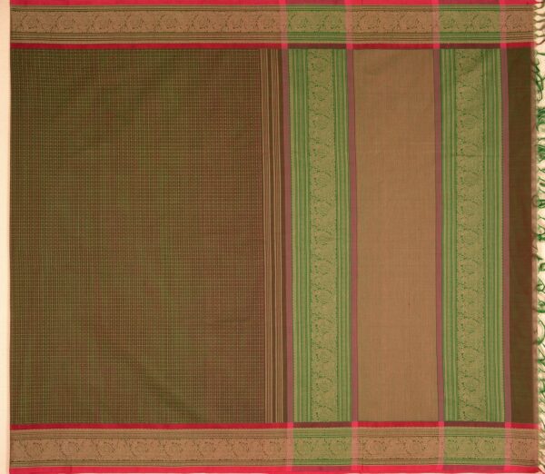 Elegant Kanchi Cotton Parutti Small Border Lakshadeepam Weavemaya Bangalore India Maya Manthuzir 30002304 1