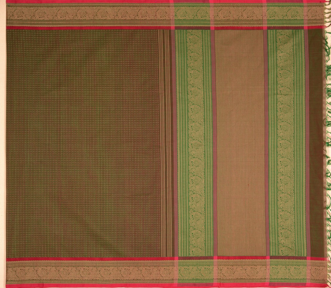 Kanchi Cotton Saree in Manthuzir with Lakshadeepam 30002304