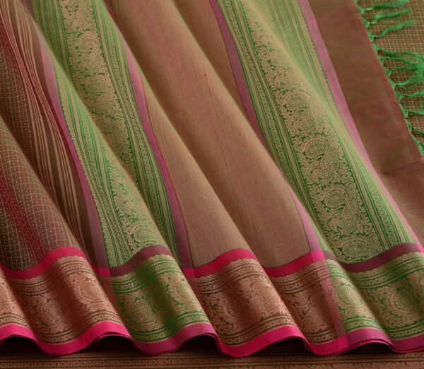 Elegant Kanchi Cotton Parutti Small Border Lakshadeepam Weavemaya Bangalore India Maya Manthuzir 30002304 4