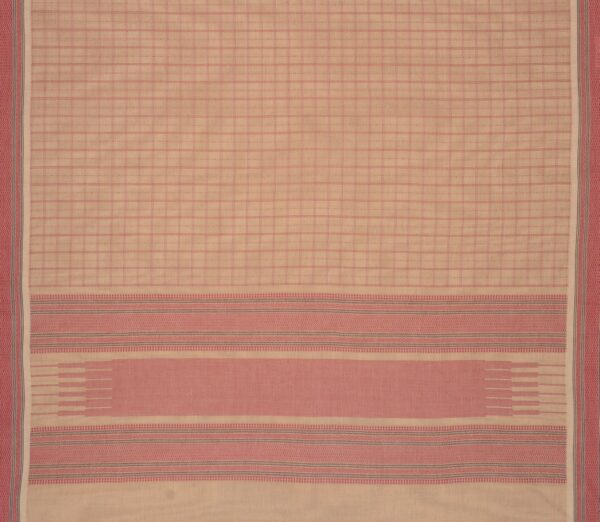 Elegant Kanchi Cotton Parutti Small Border Pooja Weavemaya Bangalore India Maya Offwhite 30002319 5