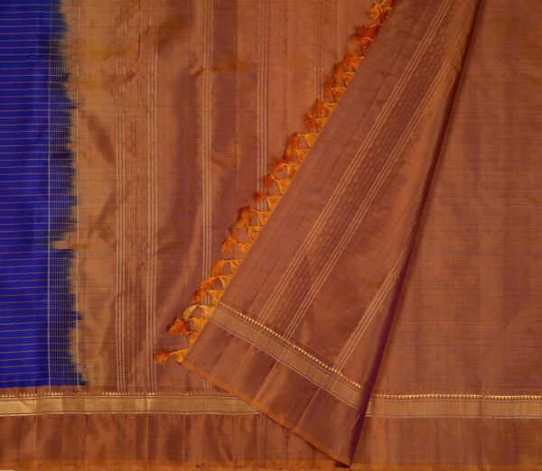 Elegant Kanjivaram Sarala Pinstripes Weavemaya Bangalore India Maya Blue 6262310 2