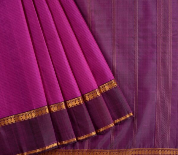 Elegant Kanjivaram Sarala Pinstripes Weavemaya Bangalore India Maya Magenta 6262311 3