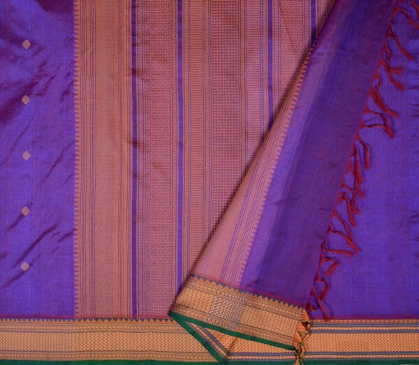 Elegant Kanchi Silkcotton Mishratantu Threadwork Butta Weavemaya Bangalore India Maya Purple 1492323 2