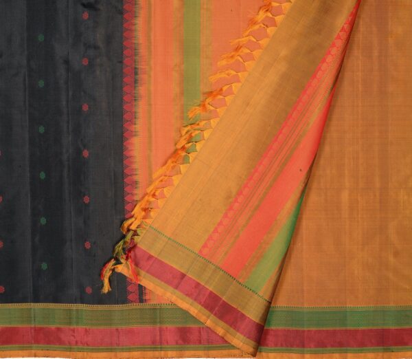 Elegant Kanjivaram Mrudula Threadwork Butta Weavemaya Bangalore India Maya Black 1442331 2