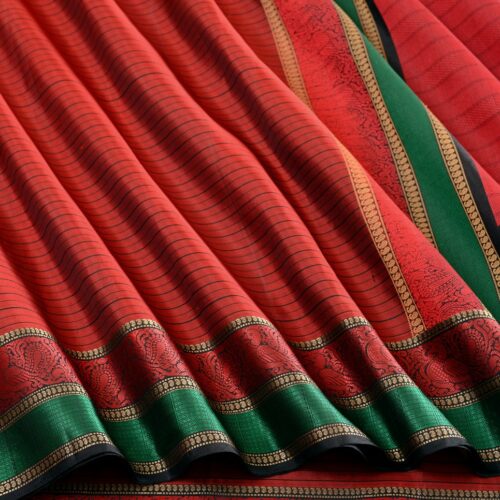 Elegant Kanjivaram Mrudula Threadwork Horizontal Lines Weavemaya Bangalore India Maya Arakku 1442350 4