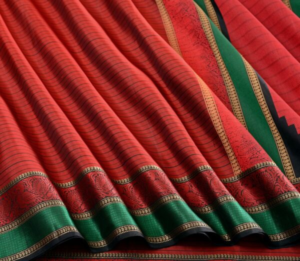 Elegant Kanjivaram Mrudula Threadwork Horizontal Lines Weavemaya Bangalore India Maya Arakku 1442350 4