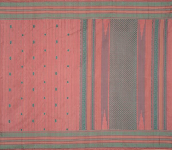 Elegant Kanjivaram Mrudula Threadwork Mutthuseer Butta Weavemaya Bangalore India Maya Light Pink 1442318 1