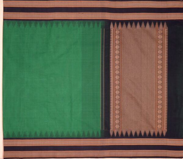 Elegant Kanchi Cotton Parutti Korvai Temple Border Weavemaya Bangalore India Maya Green 1452302 1