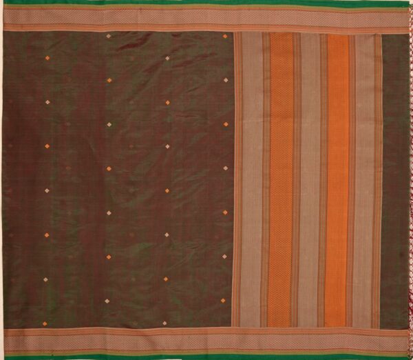 Elegant Kanchi Silkcotton Mishratantu Threadwork Butta Weavemaya Bangalore India Maya manthuzir 3022305 1