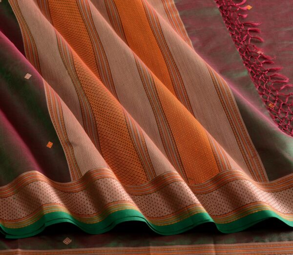 Elegant Kanchi Silkcotton Mishratantu Threadwork Butta Weavemaya Bangalore India Maya manthuzir 3022305 4
