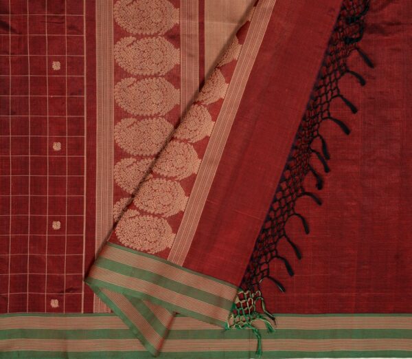 Elegant Kanchi Silkcotton Mishratantu Threadwork Kattam Butta Weavemaya Bangalore India Maya Arakku 3022303 2