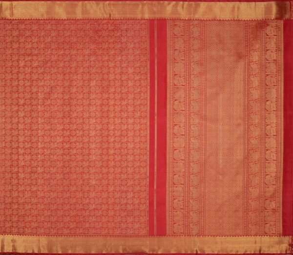 Elegant Kanjivaram Kanya Zari Mayil Chakram Butta Rich Pallu Weavemaya Bangalore India Maya Scarlet Red 2992307 1