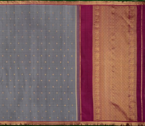 Elegant Kanjivaram Kanya Zari Small Butta Rich Pallu Weavemaya Bangalore India Maya Grey 3092305 1