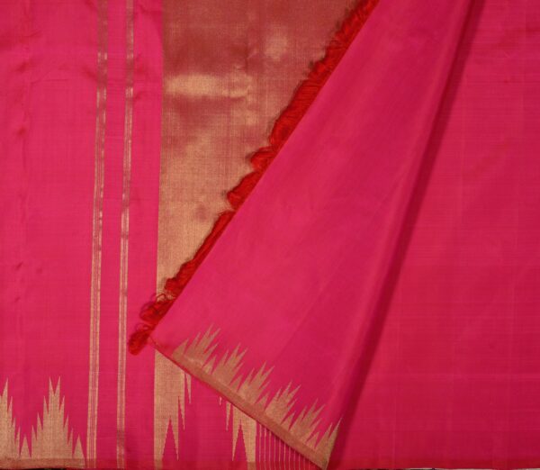 Elegant Kanjivaram Nouveau Kanchi Ettukhol Thazampoo Border Weavemaya Bangalore India Maya Rani Pink 2992310 2