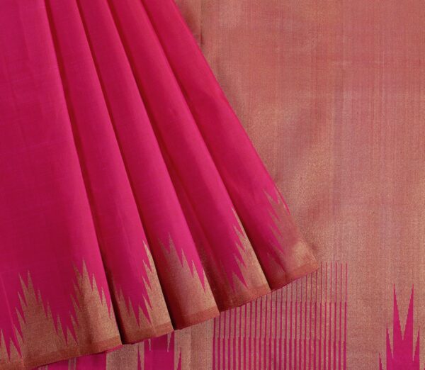 Elegant Kanjivaram Nouveau Kanchi Ettukhol Thazampoo Border Weavemaya Bangalore India Maya Rani Pink 2992310 3
