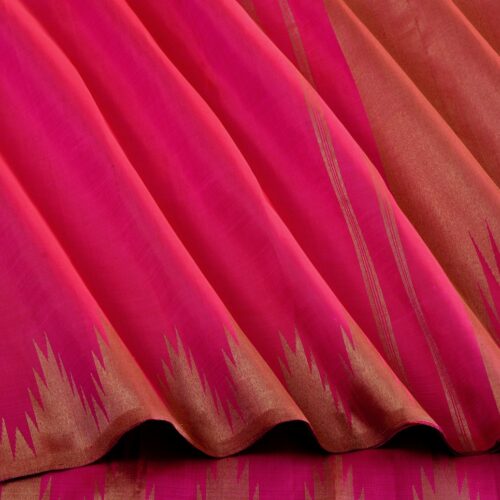 Elegant Kanjivaram Nouveau Kanchi Ettukhol Thazampoo Border Weavemaya Bangalore India Maya Rani Pink 2992310 4