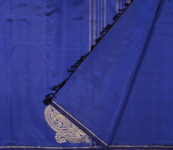Elegant Kanjivaram Nouveau Kanchi Line Border Corner Motif Weavemaya Bangalore India Maya Royal Blue 632303 2