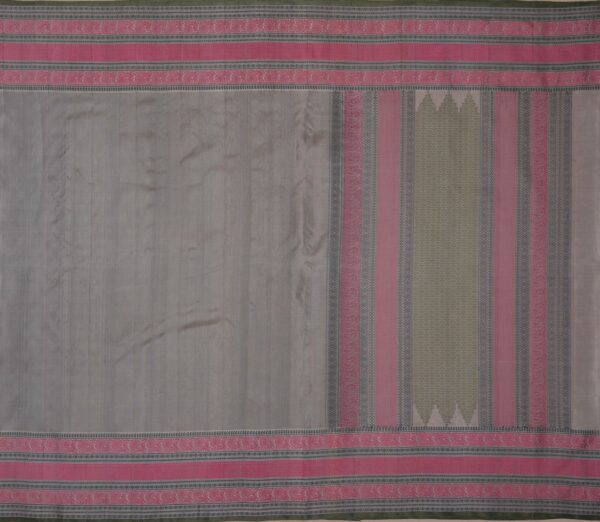 Elegant Kanjivaram Mrudula Threadwork Self Lines Weavemaya Bangalore India Maya Grey 1442354 1