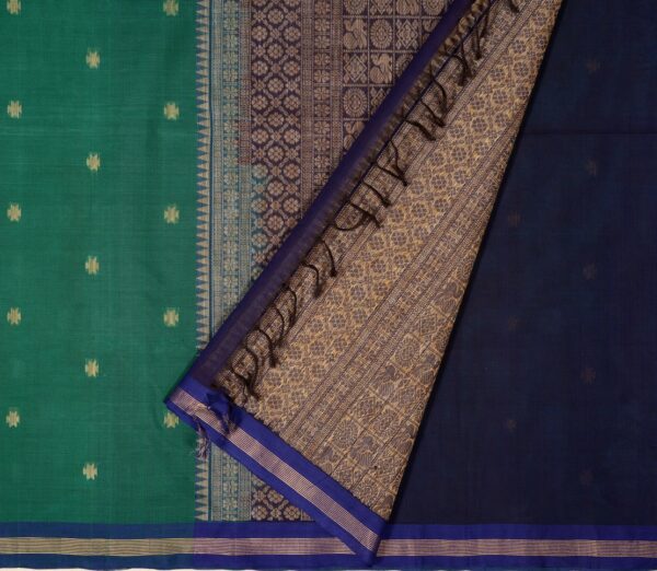 Elegant Kanchi Cotton Parutti Jute Butta Ganga Jamuna Weavemaya Bangalore India Maya Rama Green 35524133 2
