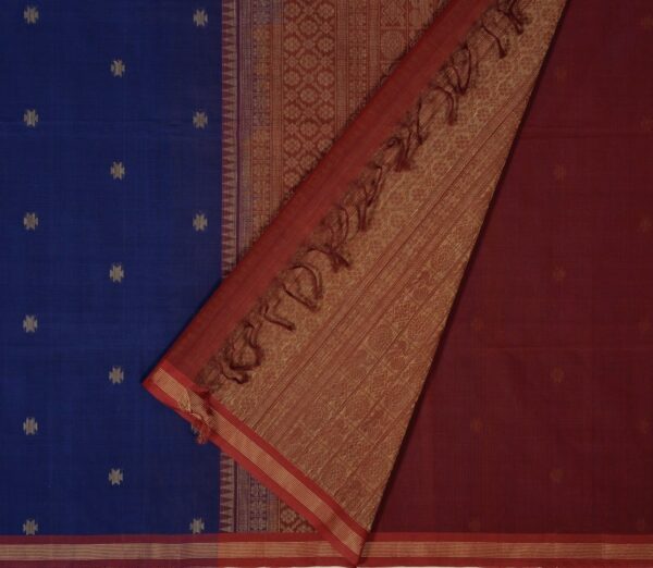 Elegant Kanchi Cotton Parutti Jute Butta Weavemaya Bangalore India Maya Blue 35524132 2