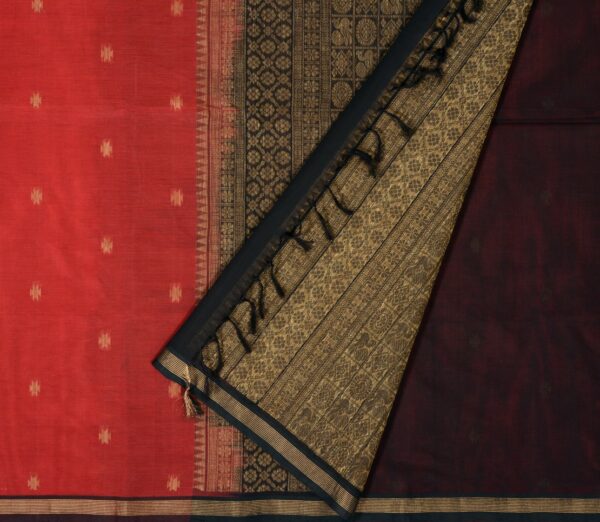 Elegant Kanchi Cotton Parutti Jute Butta Weavemaya Bangalore India Maya Red 35524134 2