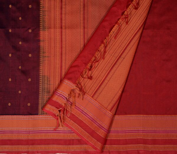 Elegant Kanchi Silkcotton Mishratantu Threadwork Butta Weavemaya Bangalore India Maya Arakku 35524004 2