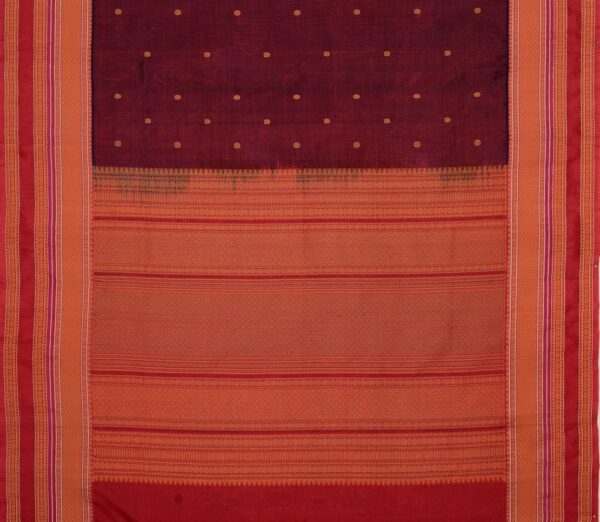 Elegant Kanchi Silkcotton Mishratantu Threadwork Butta Weavemaya Bangalore India Maya Arakku 35524004 3