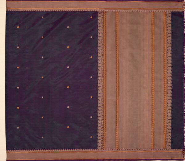 Elegant Kanchi Silkcotton Mishratantu Threadwork Butta Weavemaya Bangalore India Maya Purple 35524036 1