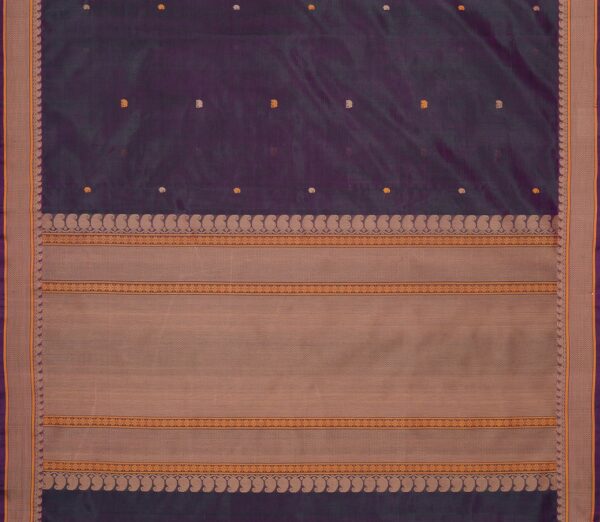 Elegant Kanchi Silkcotton Mishratantu Threadwork Butta Weavemaya Bangalore India Maya Purple 35524036 3